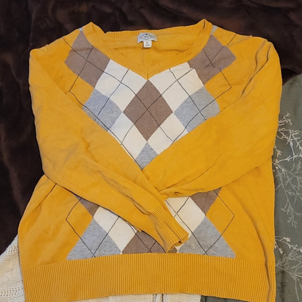 Plaid sweater